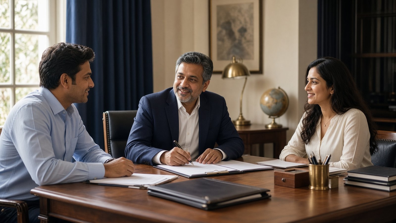 Advisor meeting NRI clients in New Delhi